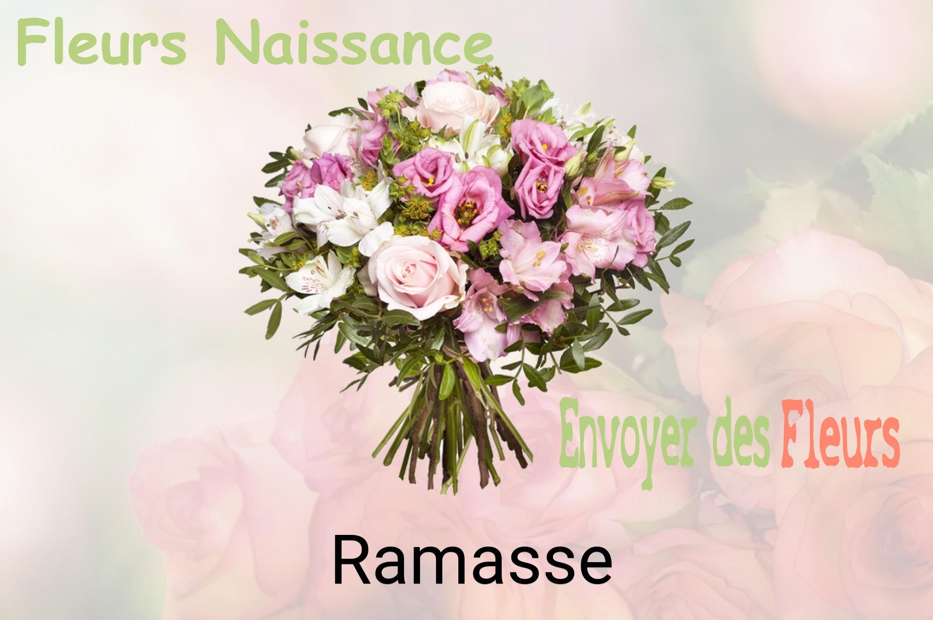 Bouquet de fleurs de naissance livré à Ramasse